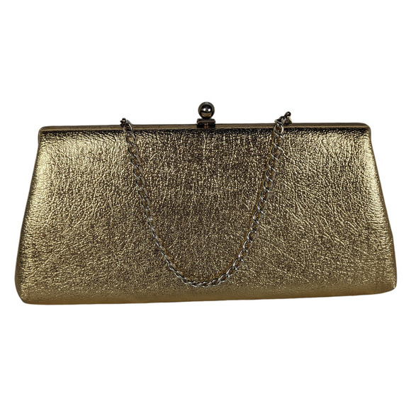 Bell Purses of California Vintage Gold Clutch - Picture 1 of 5